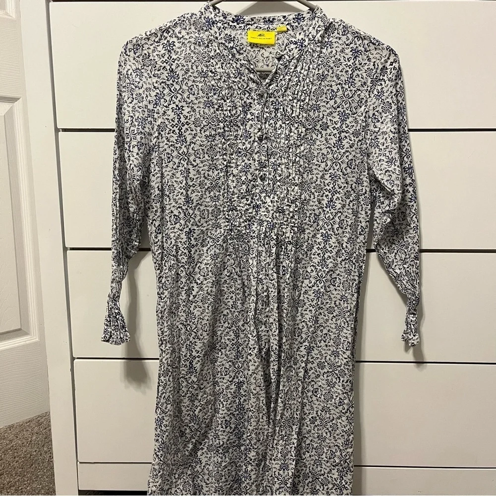Roller Rabbit White & Blue Floral Dress